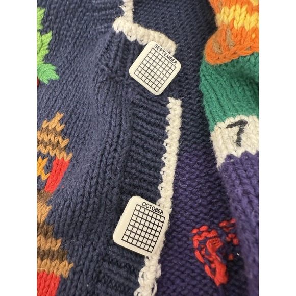 Design Options Cardigan Holiday Calendar Large Embroidered‎  Granny Core #32 - Picture 14 of 16